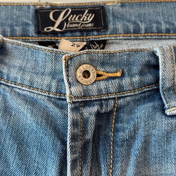 LUCKY BRAND NEAPOLITAN SWEET N LOW FLARE JEANS LOW RISE LIGHT WASH SIZE 8 SHORT - Picture 2 of 13